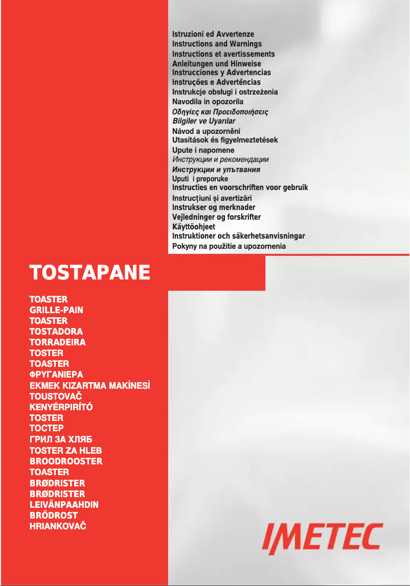 Image de la première page du manuel de l'appareil Dolcevita TS1