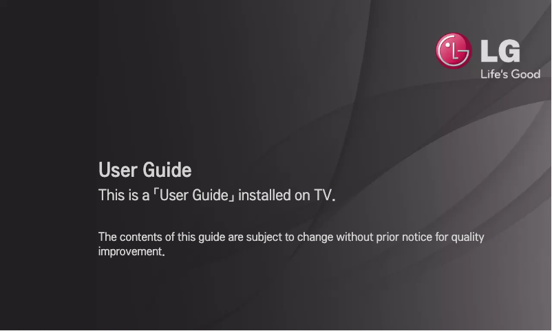 Page 1 de la notice Manuel utilisateur LG 42CS460Y