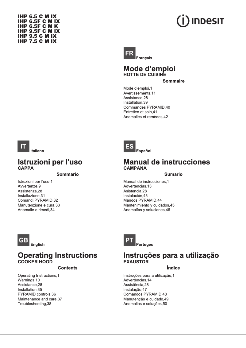 Page n°1 - Mode d'emploi Indesit IHP 6.5F C M K