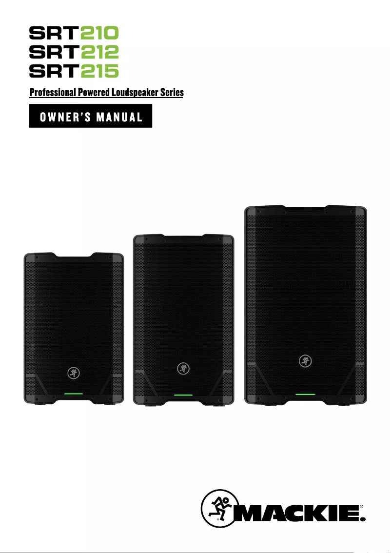 Page 1 de la notice Manuel utilisateur Mackie SRT215