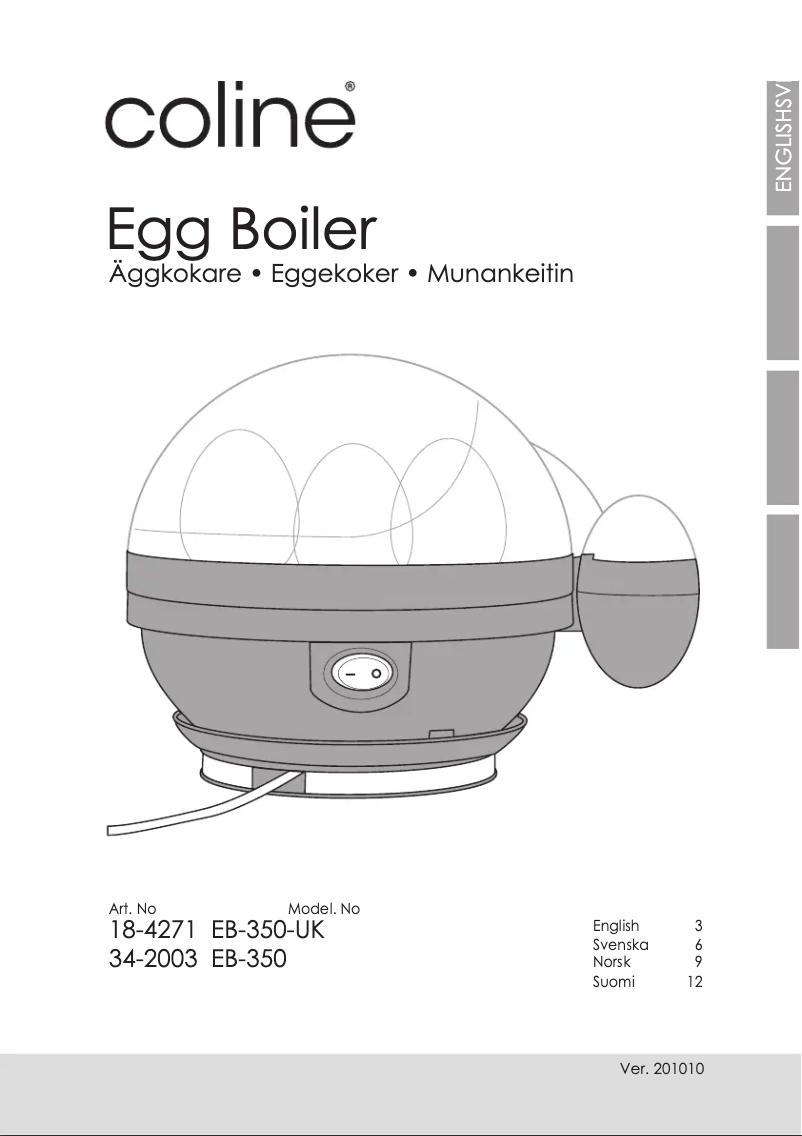 Image de la première page du manuel de l'appareil EB-350