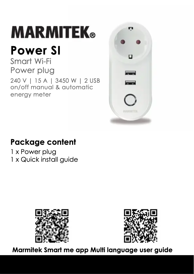 Image de la première page du manuel de l'appareil Power SI