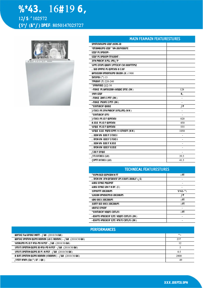 Page 1 de la notice Manuel utilisateur Indesit DISRM 16B19 UK