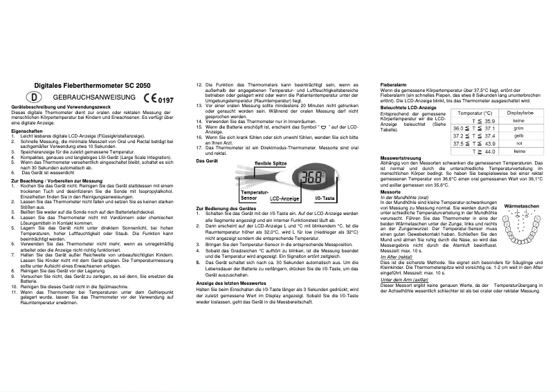 Página 1 del manual Manual de usuario Scala SC 2050