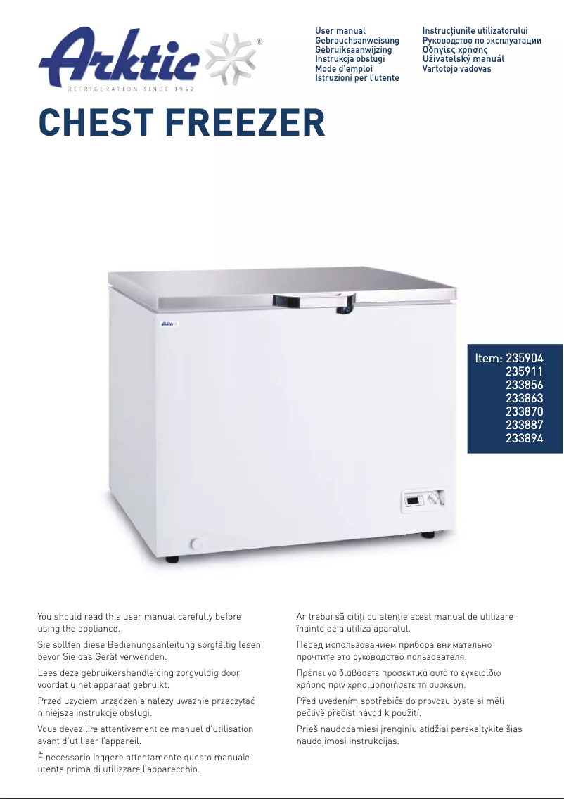 Page n°1 - Manuel utilisateur Arktic 233870