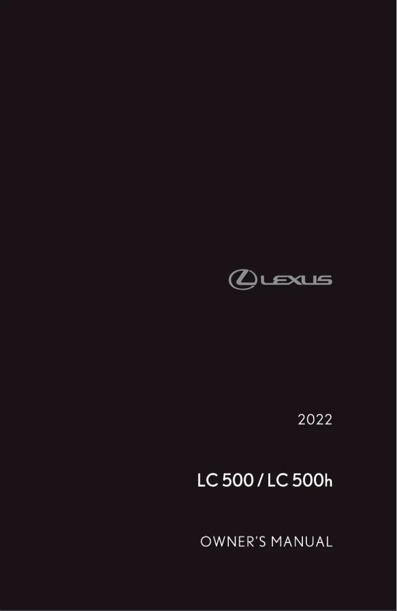 Image de la première page du manuel de l'appareil LC 500 (2022)