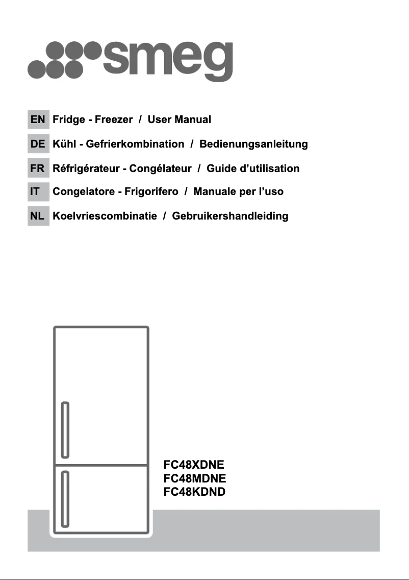 Page 1 de la notice Manuel utilisateur Smeg FC48MDNE