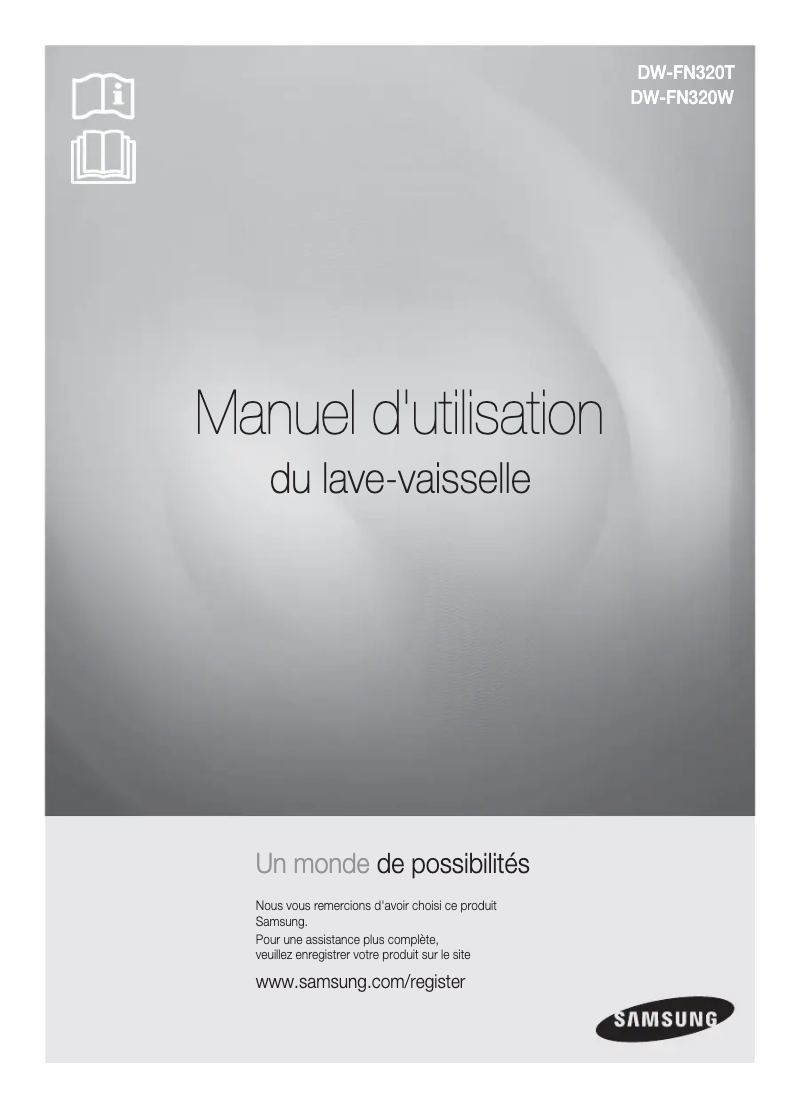 Page 1 de la notice Manuel utilisateur Samsung DW-FN320T