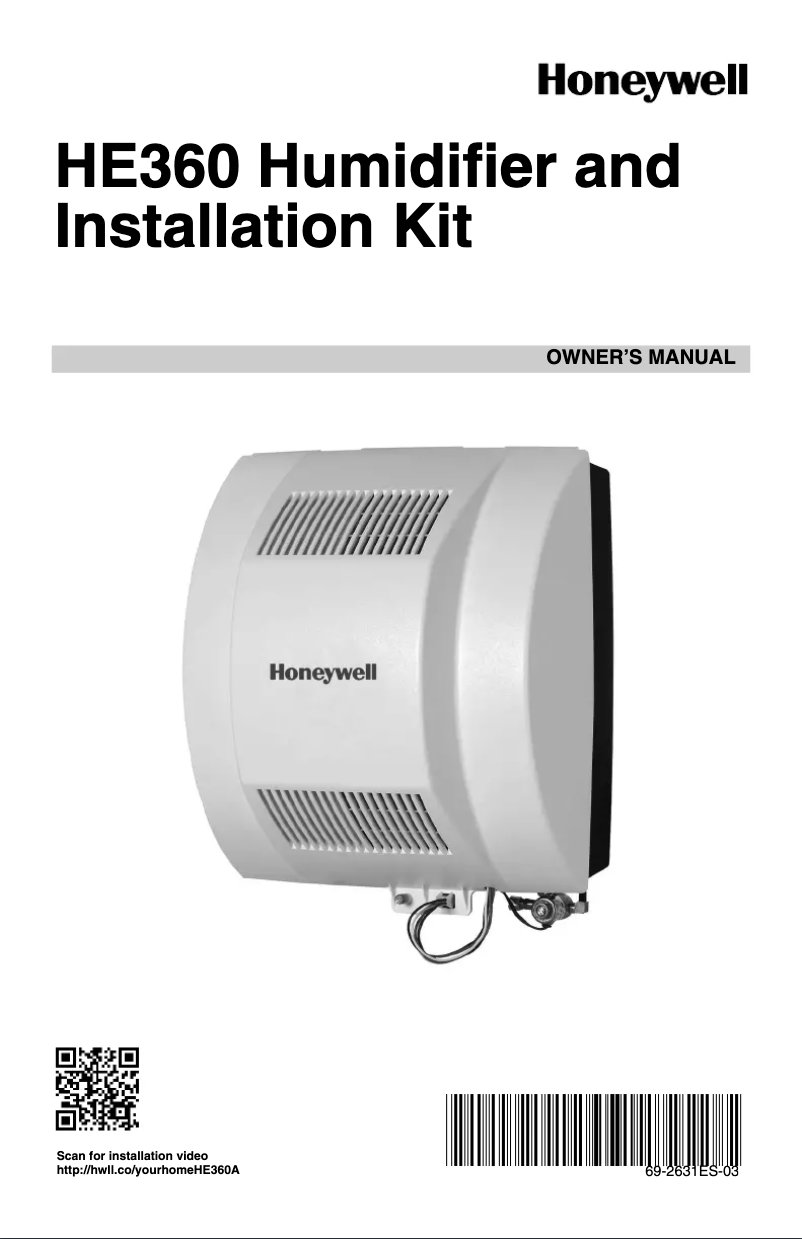 Page n°1 - Manuel utilisateur Honeywell HE360A1075