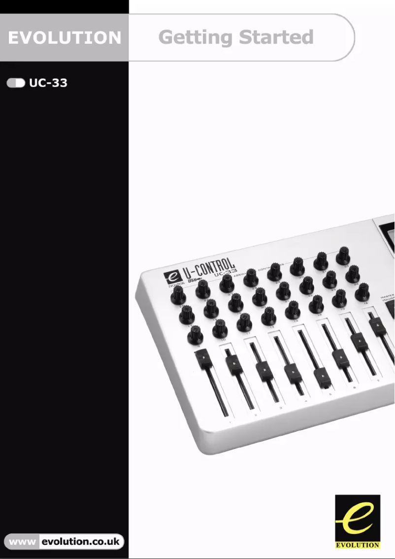 Image de la première page du manuel de l'appareil UC-33e