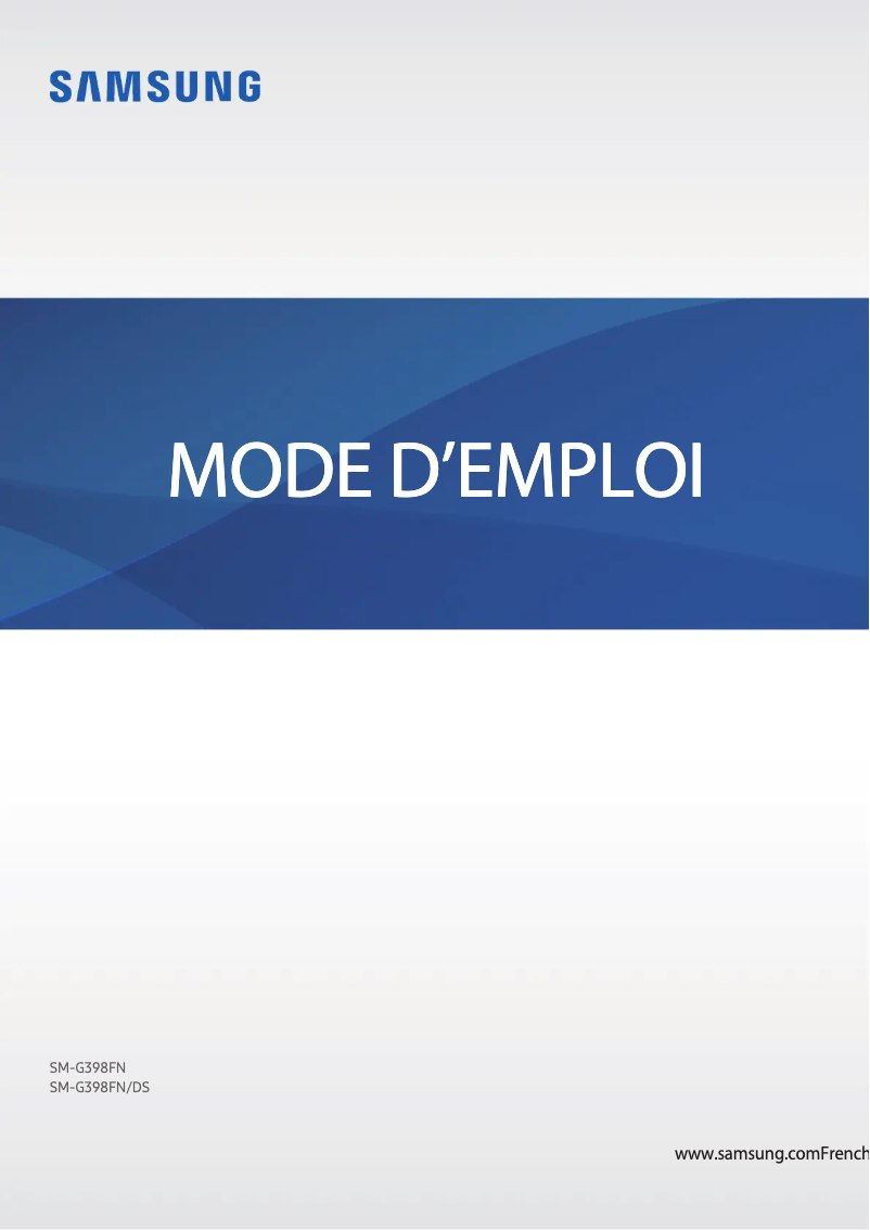 Page 1 de la notice Manuel utilisateur Samsung Galaxy XCover 4s