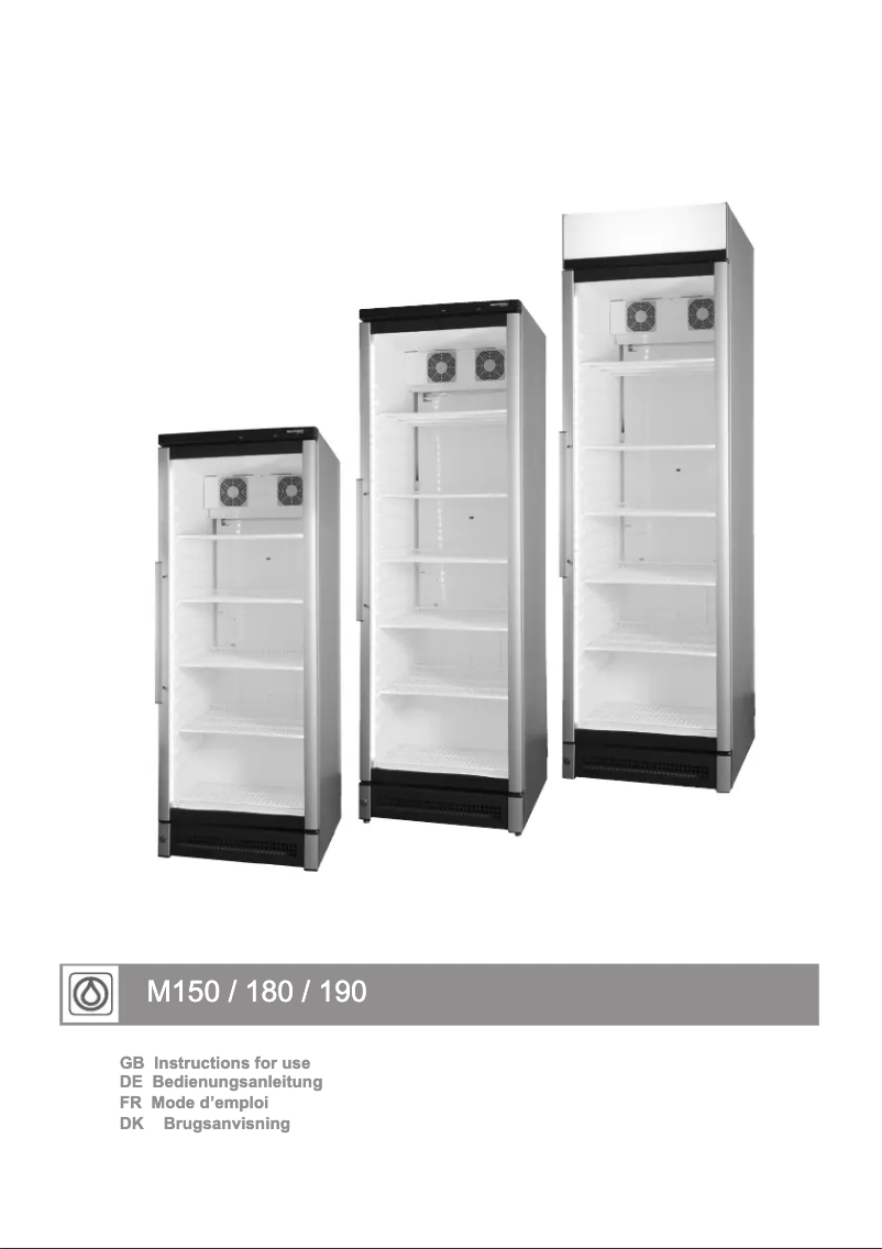 Page 1 de la notice Manuel utilisateur Vestfrost M 180