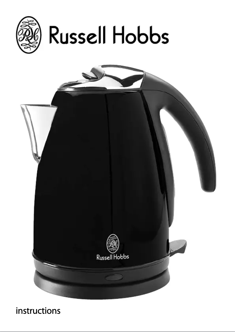Page 1 de la notice Manuel utilisateur Russell Hobbs Black style 13775-56