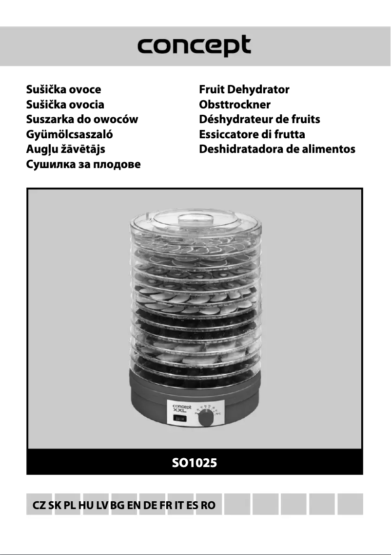 Page 1 de la notice Manuel utilisateur Concept SO1025