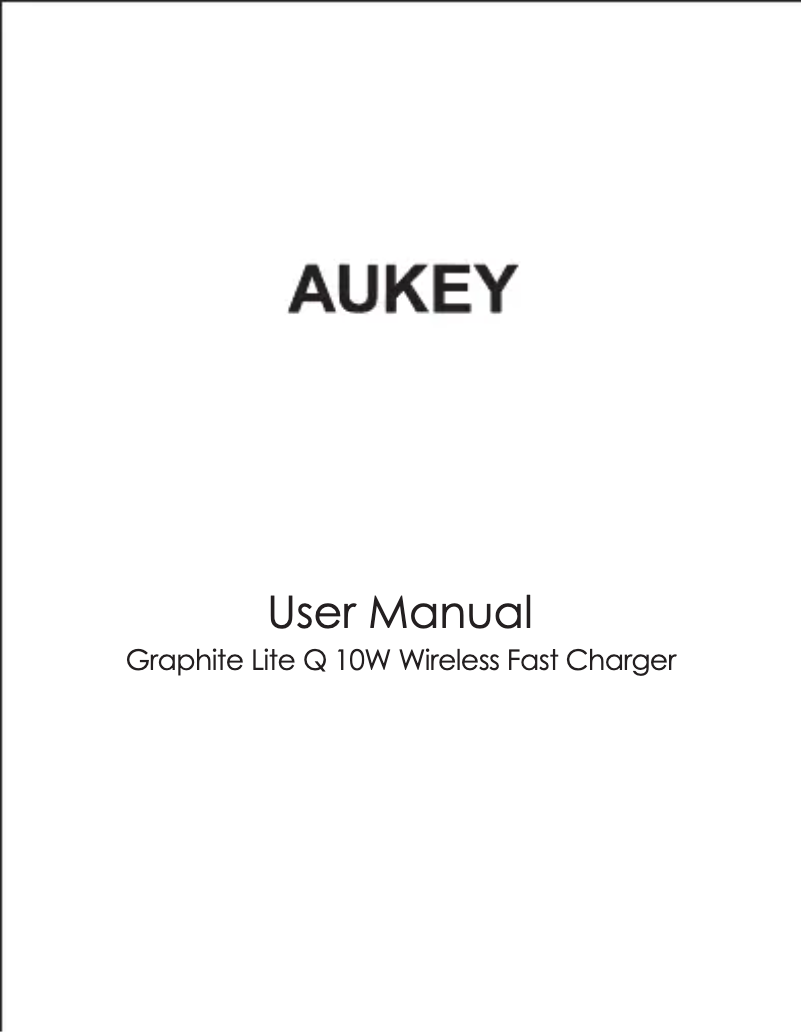 Page 1 de la notice Manuel utilisateur Aukey LT-ST4