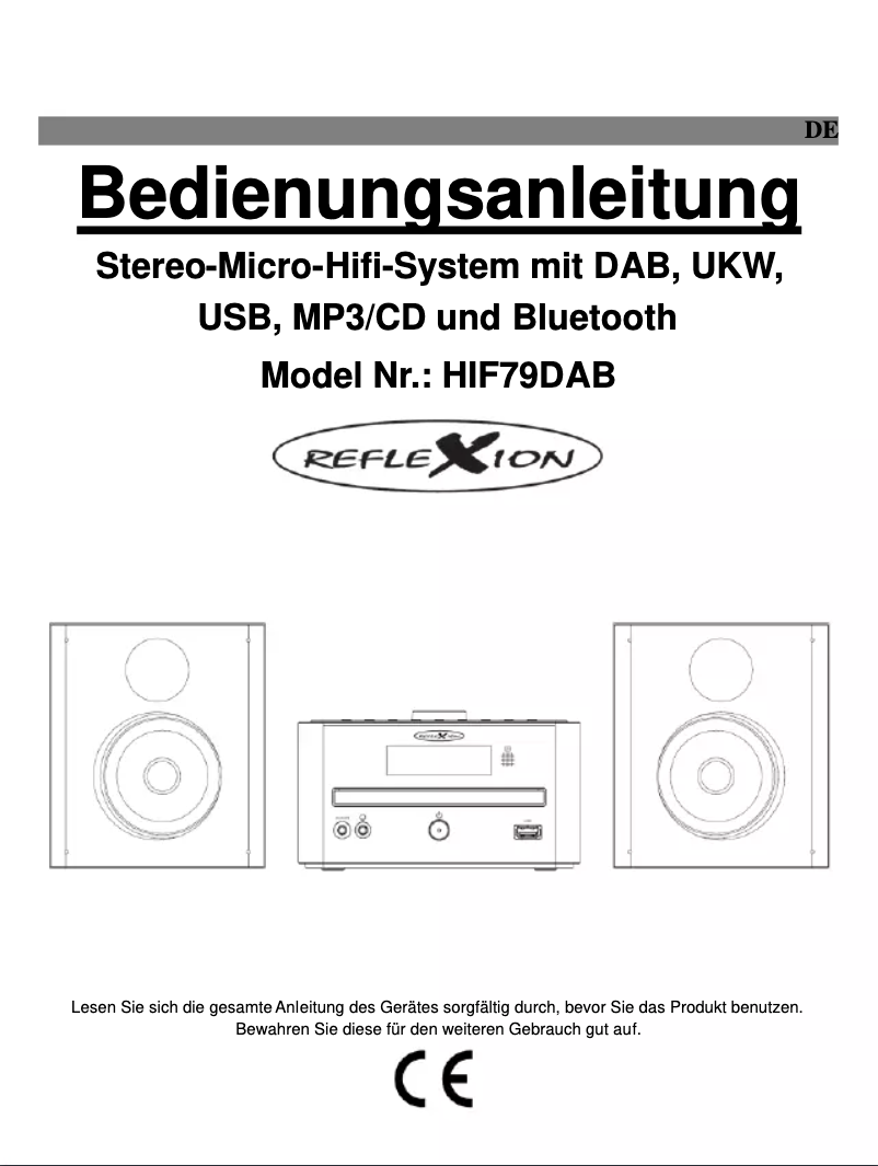 Página 1 del manual Manual de usuario Reflexion HIF79DAB