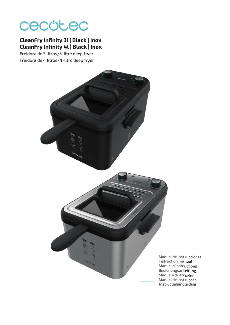 Image de la première page du manuel de l'appareil CleanFry Infinity 4000