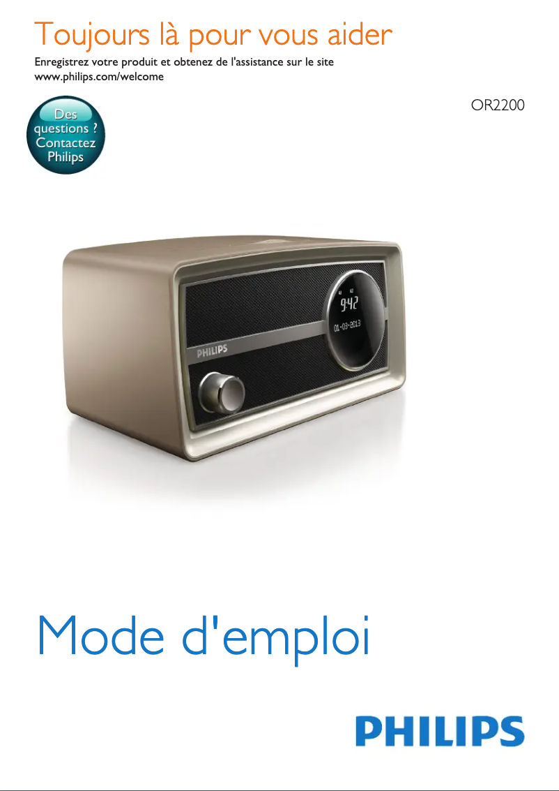 Página 1 del manual Manual de usuario Philips OR2200M