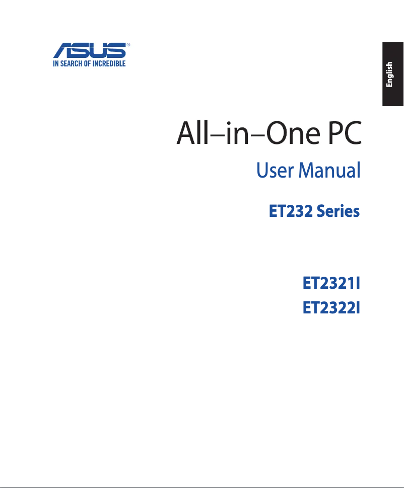 Página 1 del manual Manual de usuario Asus 2321INKH