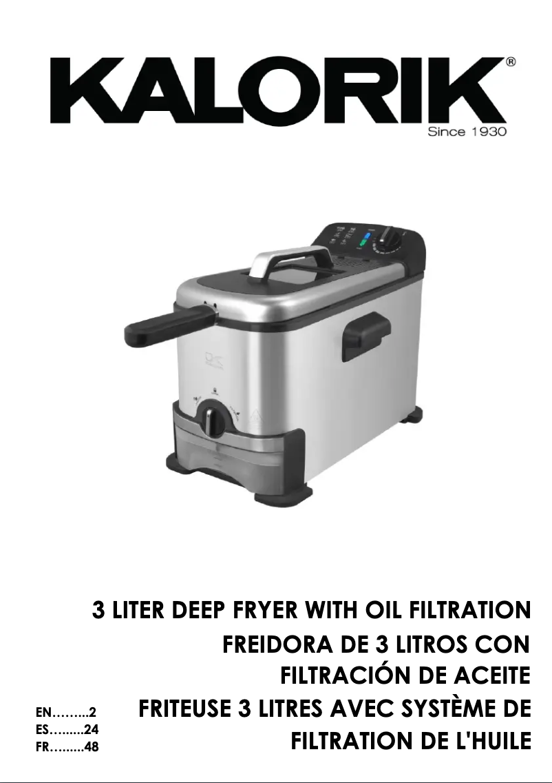 Page 1 de la notice Manuel utilisateur Kalorik FT 43721