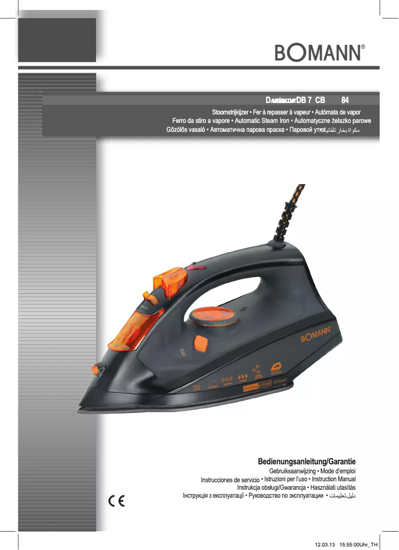 Page n°1 - Manuel utilisateur Bomann DB 784 CB