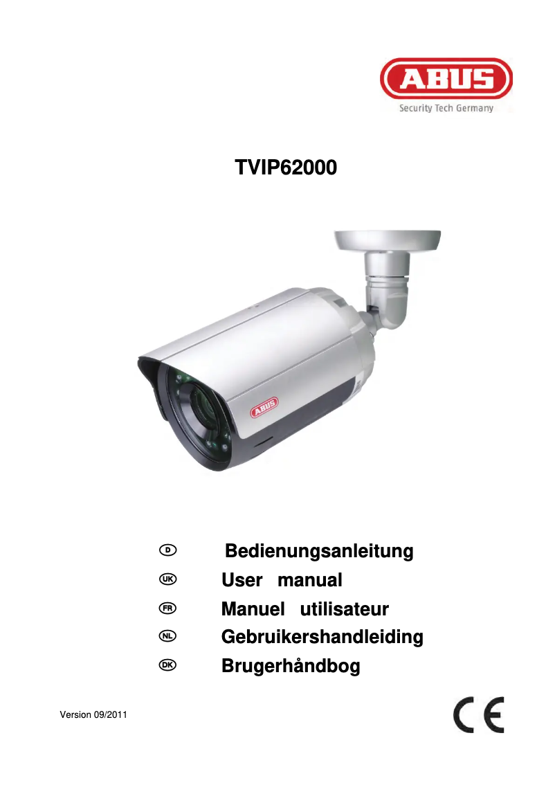 Image de la première page du manuel de l'appareil TVIP62500