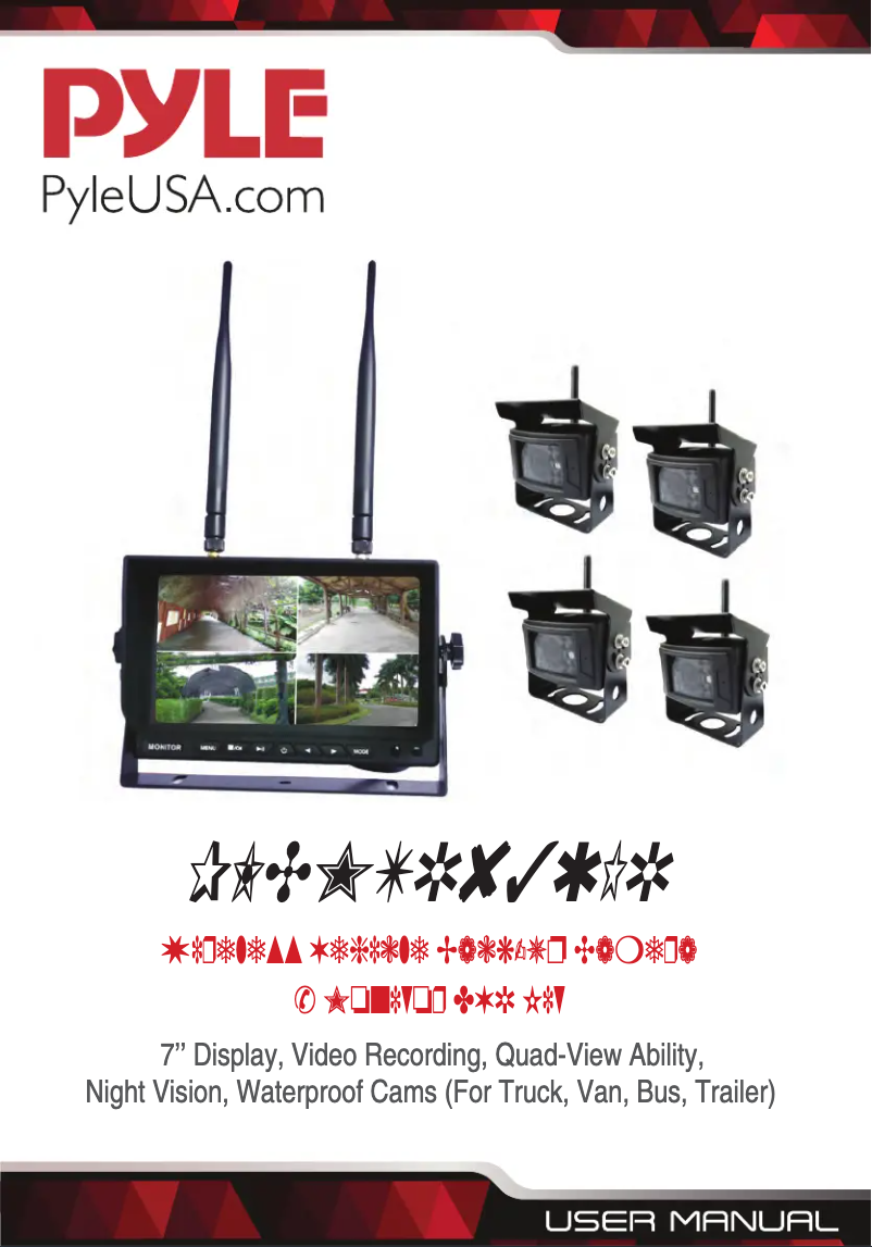 Page n°1 - Manuel utilisateur Pyle CA-PLCMTR83QIR