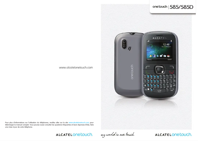 Page n°1 - Manuel utilisateur Alcatel One Touch 585F