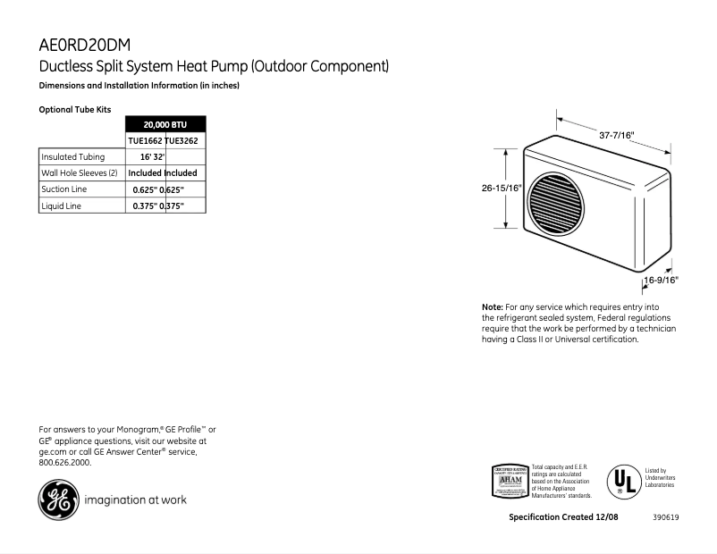 Imagen de la primera página del manual del dispositivo AE0RD20DM