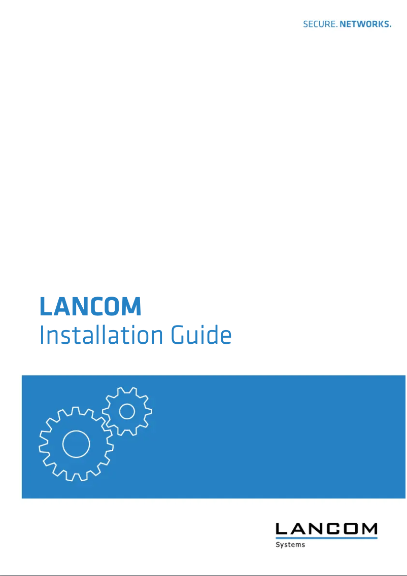 Page n°1 - Manuel utilisateur Lancom 1906VA-4G