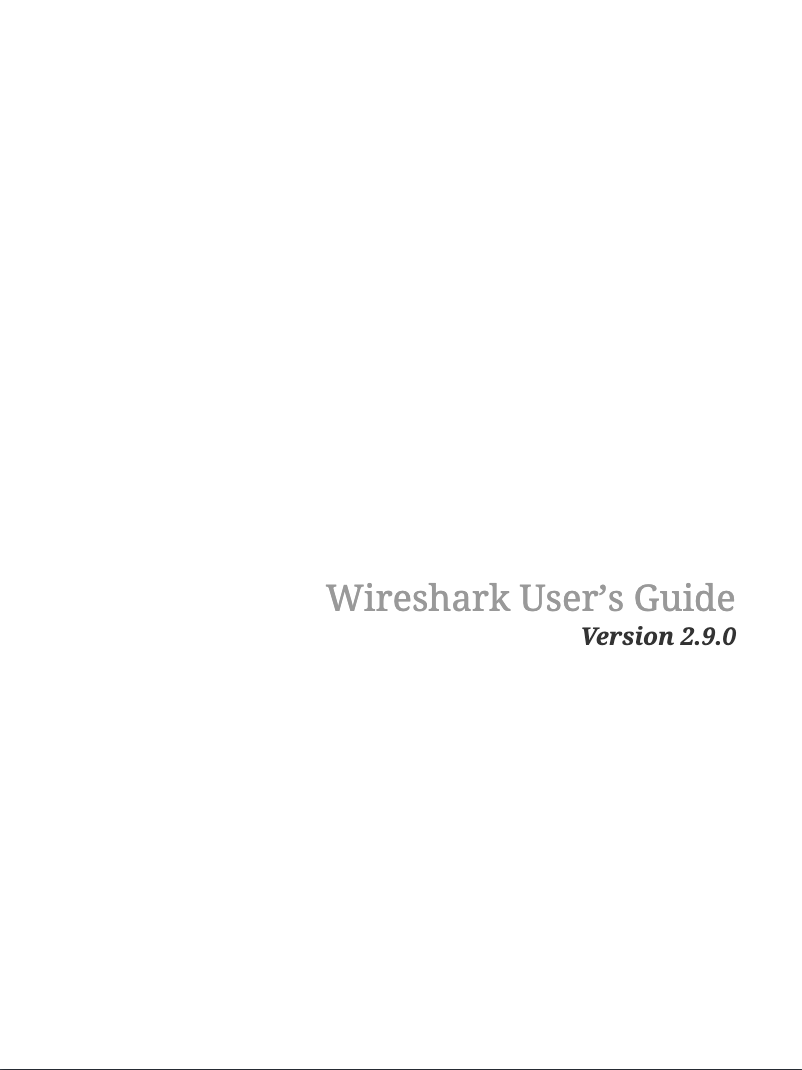 Page 1 de la notice Manuel utilisateur Wireshark 2.9