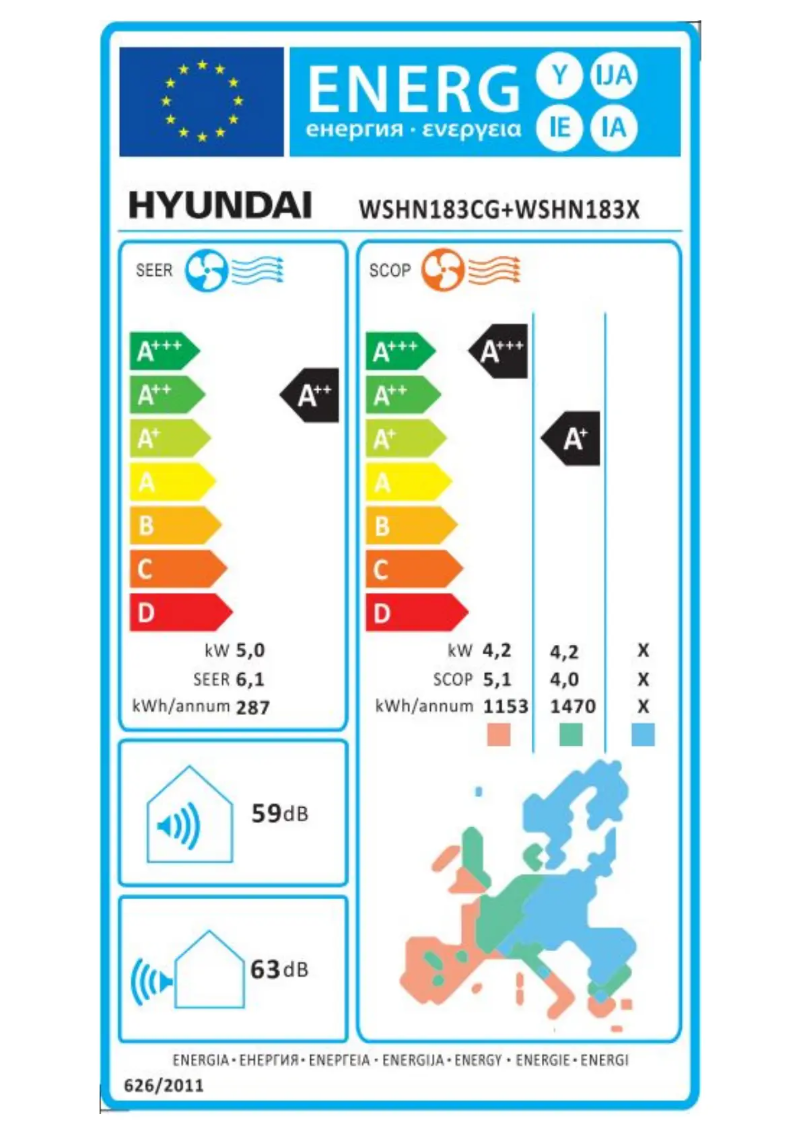 Page 1 de la notice Manuel utilisateur Hyundai WSHN183CG