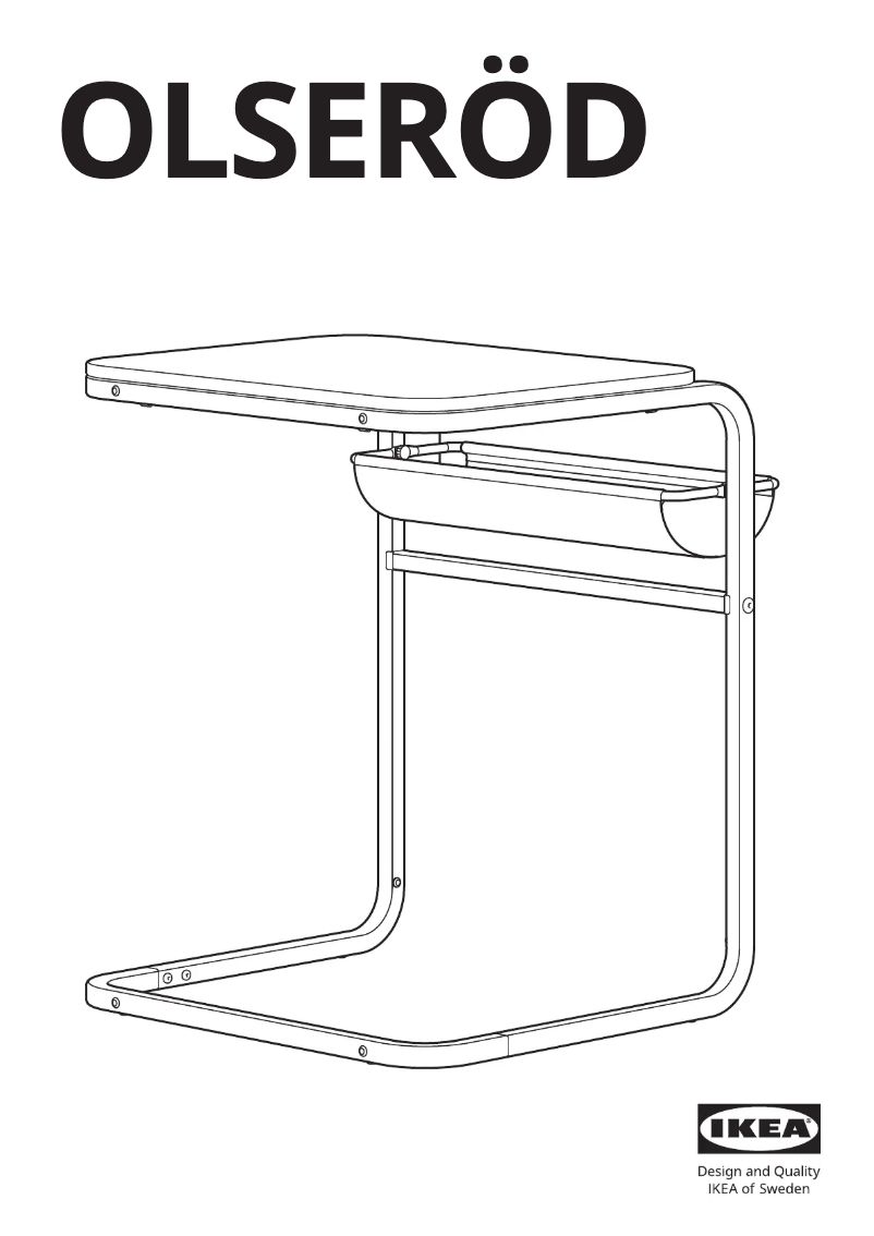 Page 1 de la notice Manuel utilisateur Ikea OLSERÖD 905.521.29