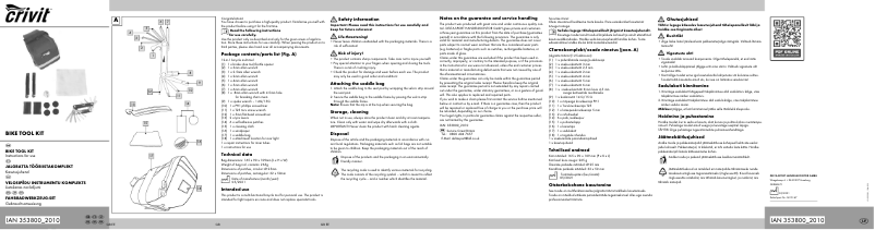 Página 1 del manual Manual de usuario Crivit IAN 353800