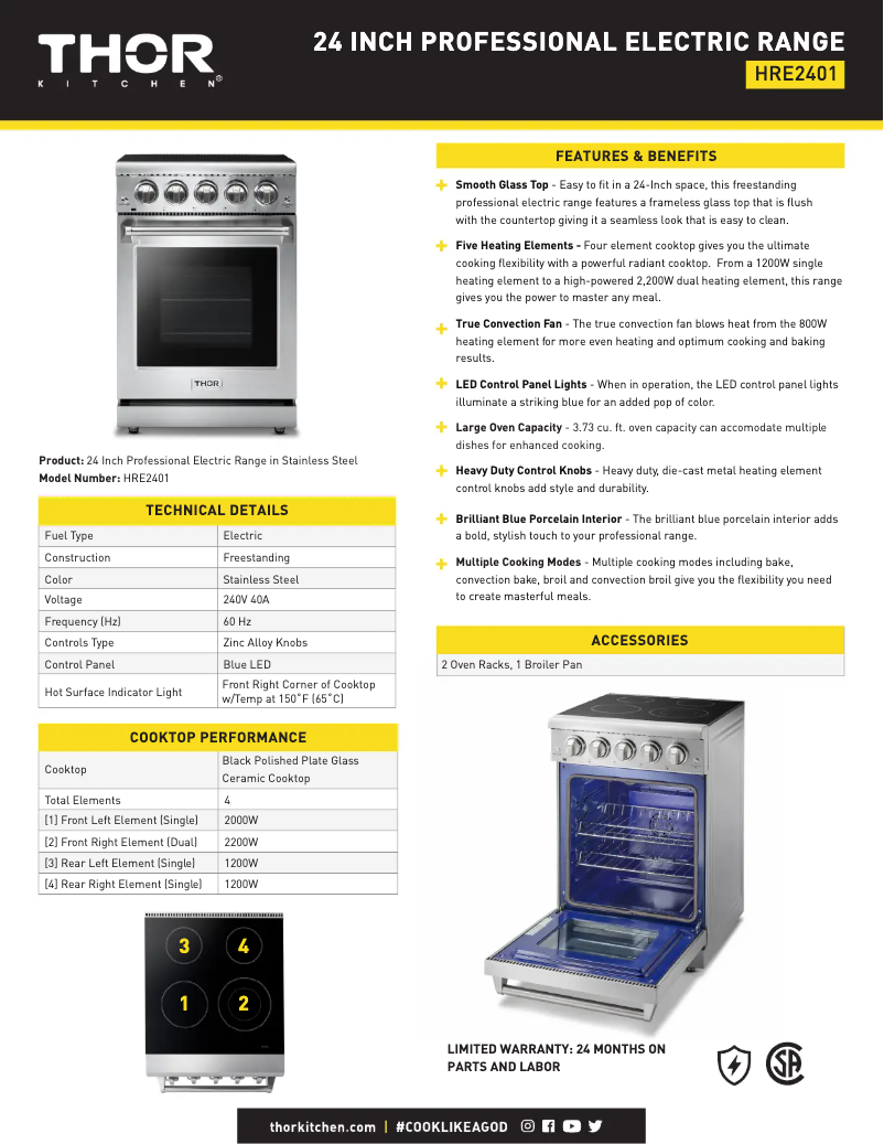 Imagen de la primera página del manual del dispositivo HRE2401