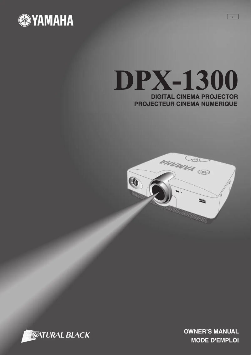 Page n°1 - Manuel utilisateur Yamaha DPX-1300
