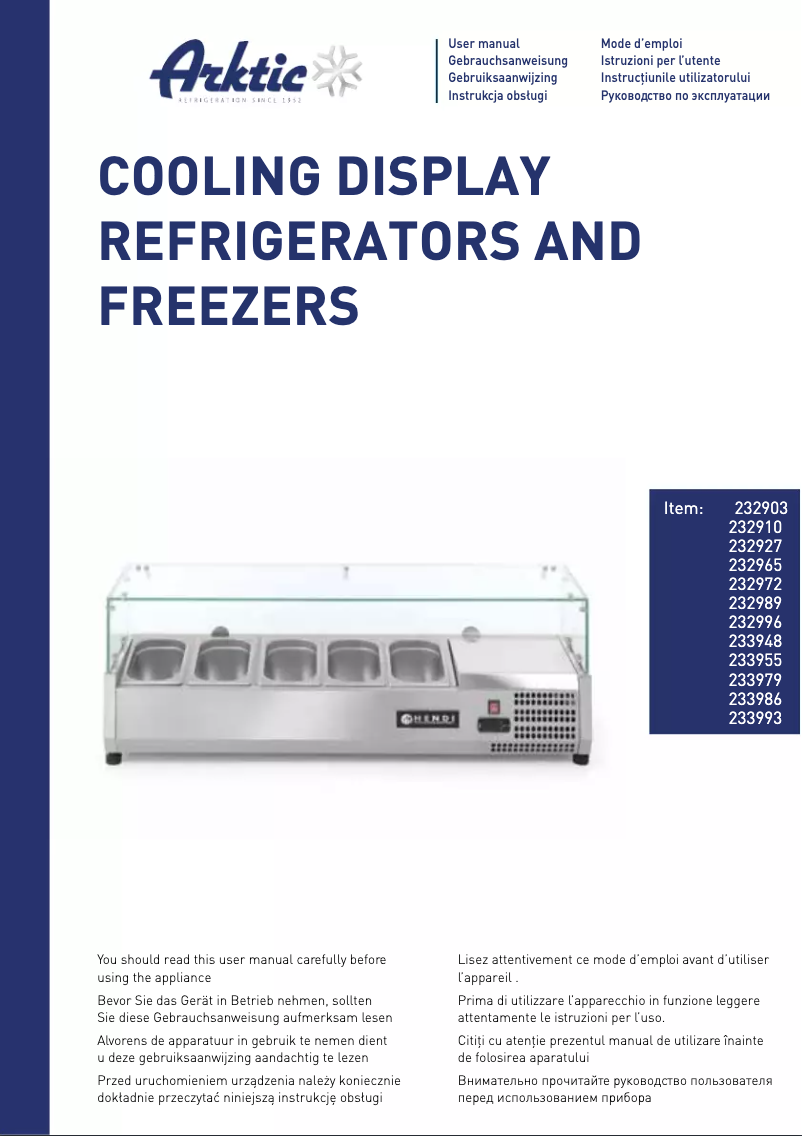Image de la première page du manuel de l'appareil 232972