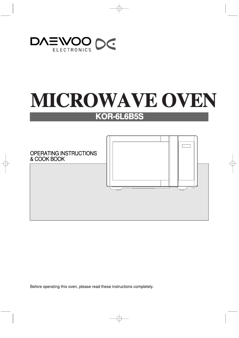 Imagen de la primera página del manual del dispositivo KOR-6L6B5S