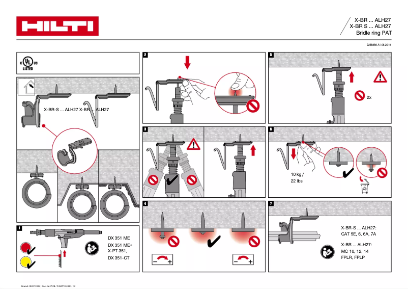 Página 1 del manual Manual de usuario Hilti X-BR