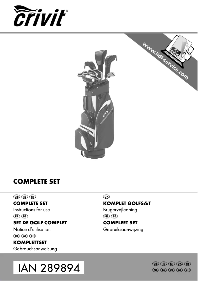 Página 1 del manual Manual de usuario Crivit IAN 283057