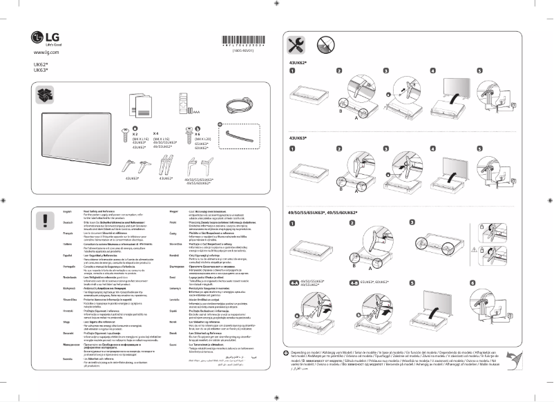 Page n°1 - Manuel utilisateur LG 43UK6300PLB