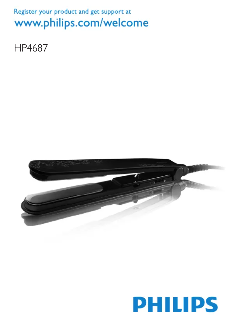 First page image of the manual for SalonStraight Glamour HP4687
