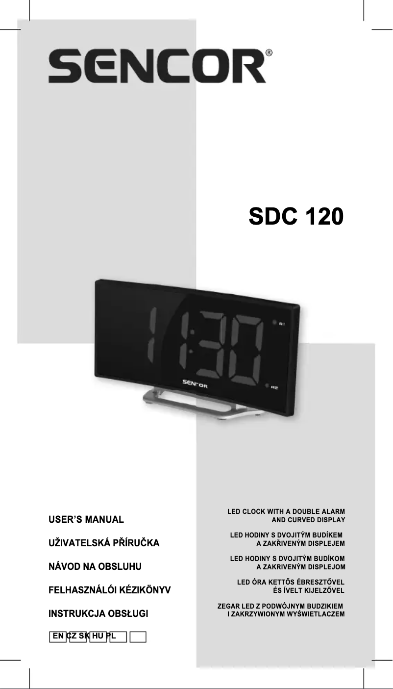 Page 1 de la notice Manuel utilisateur Sencor SDC 120