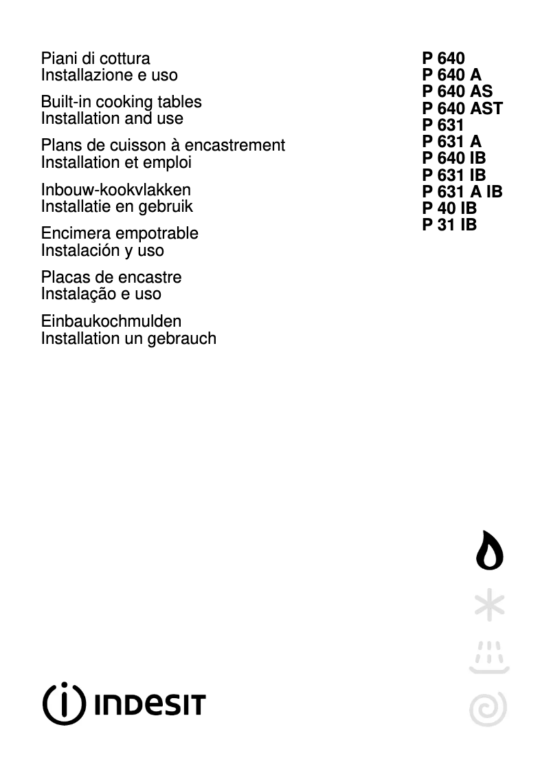 Image de la première page du manuel de l'appareil PI 640 AST