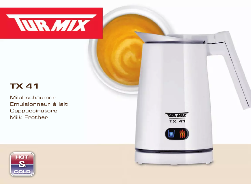 Page 1 de la notice Manuel utilisateur Turmix TX 41