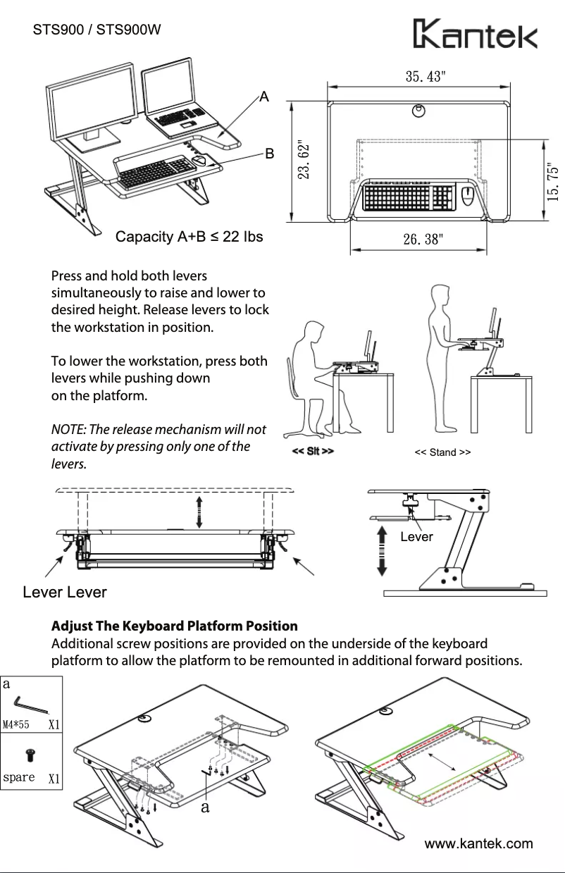 Image de la première page du manuel de l'appareil STS900W