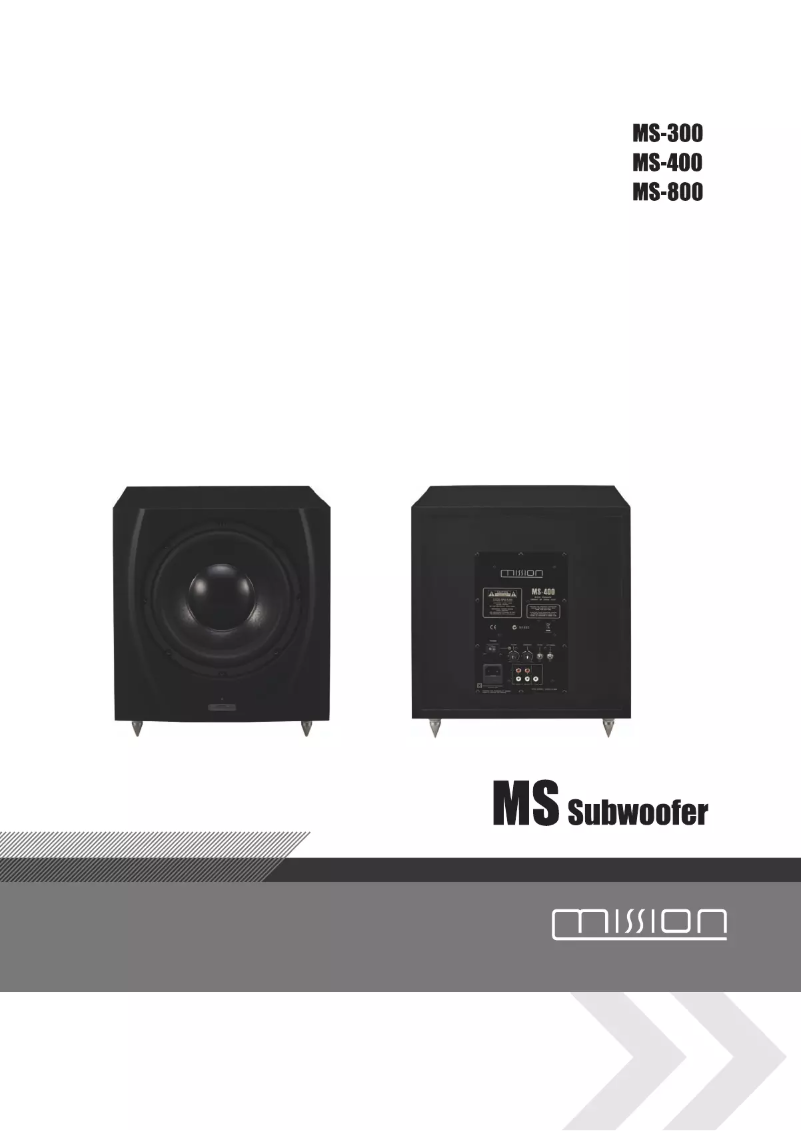 Página 1 del manual Manual de usuario Mission MS-400