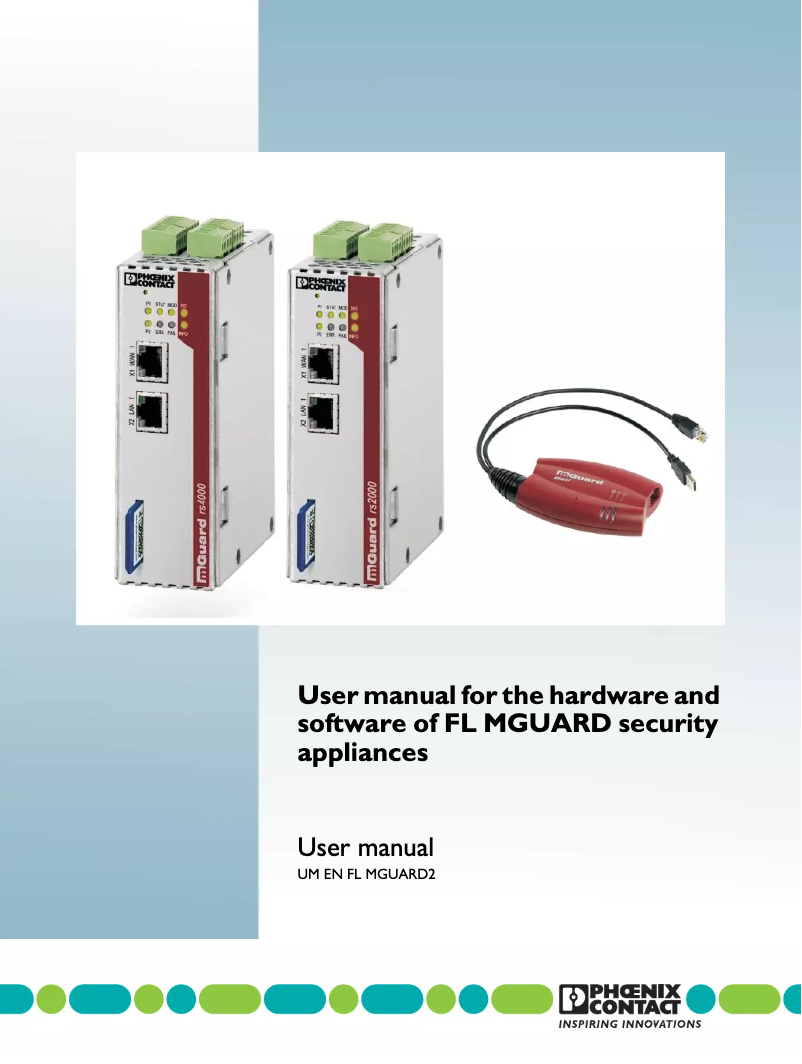 Page 1 de la notice Manuel utilisateur Phoenix FL MGUARD RS4000 TX/TX
