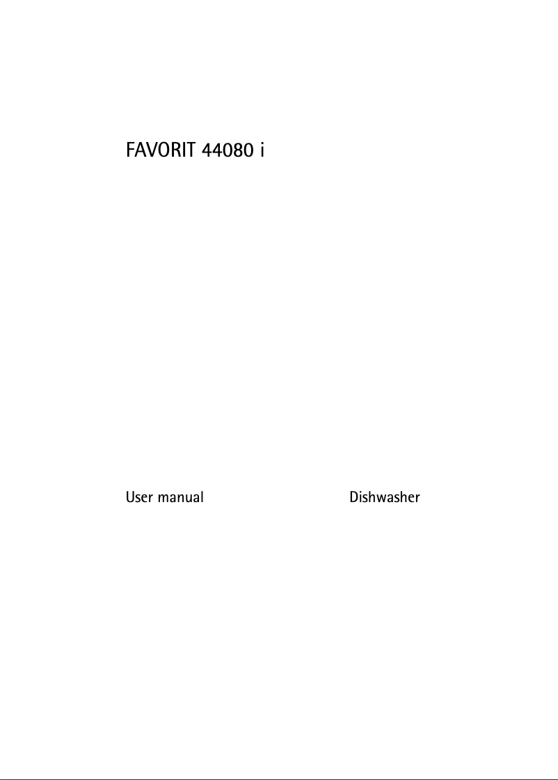 Page 1 de la notice Manuel utilisateur AEG F44080IM