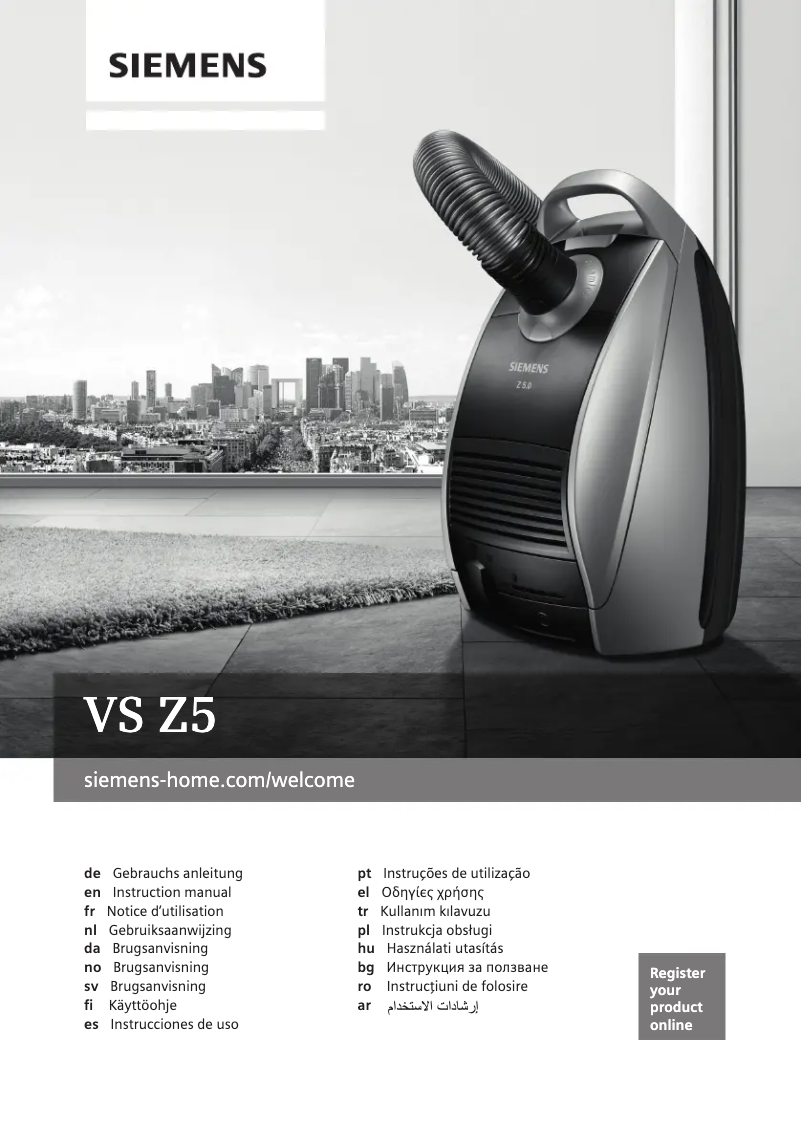 Página 1 del manual Manual de usuario Siemens VSZ5XTRM11